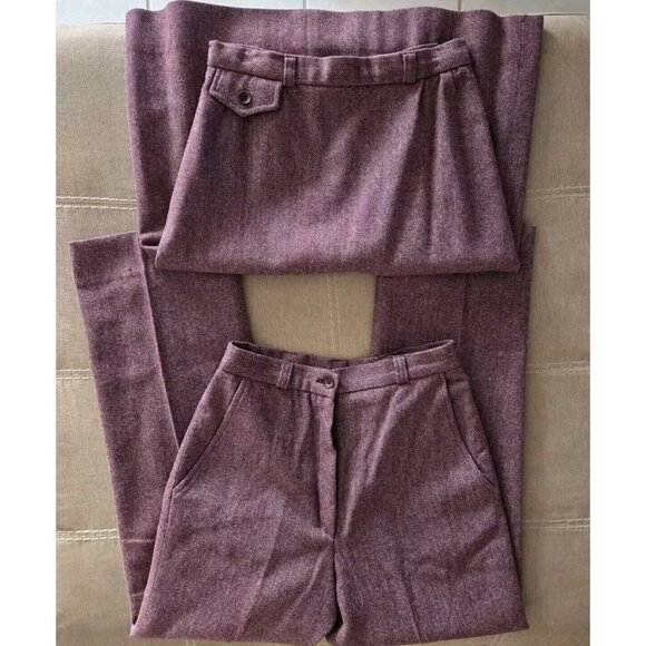 Daniel For Spellbound Wool Skirt Jacket Pants 3 Pc Suit Womens Size 6 Vtg - Picture 7 of 11